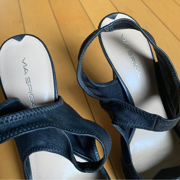 Via Spiga black sling back stilettos, size 10 - Picture 5 of 11